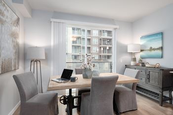 Separate dining area